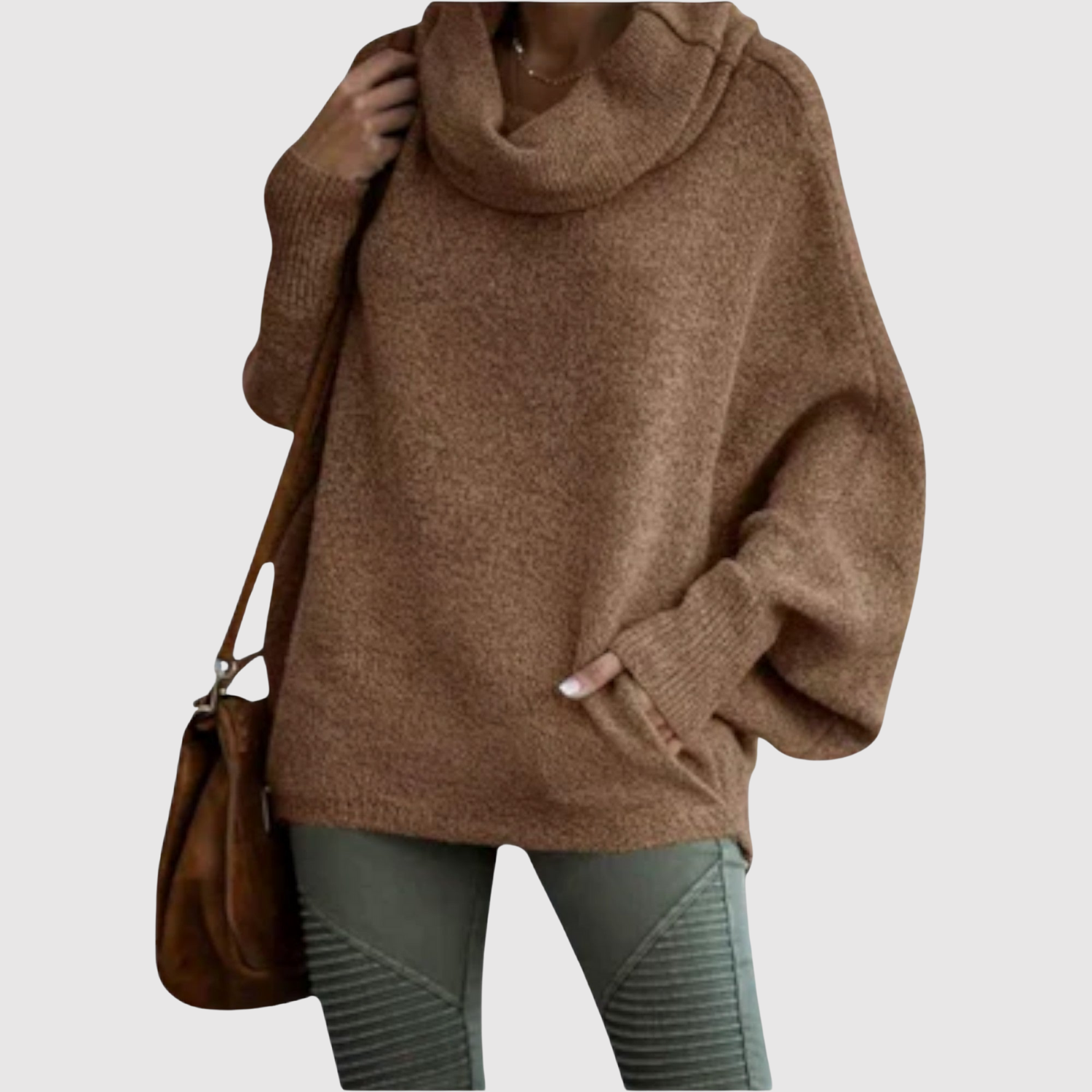 Nora – Hygge pletenina s volným límcem