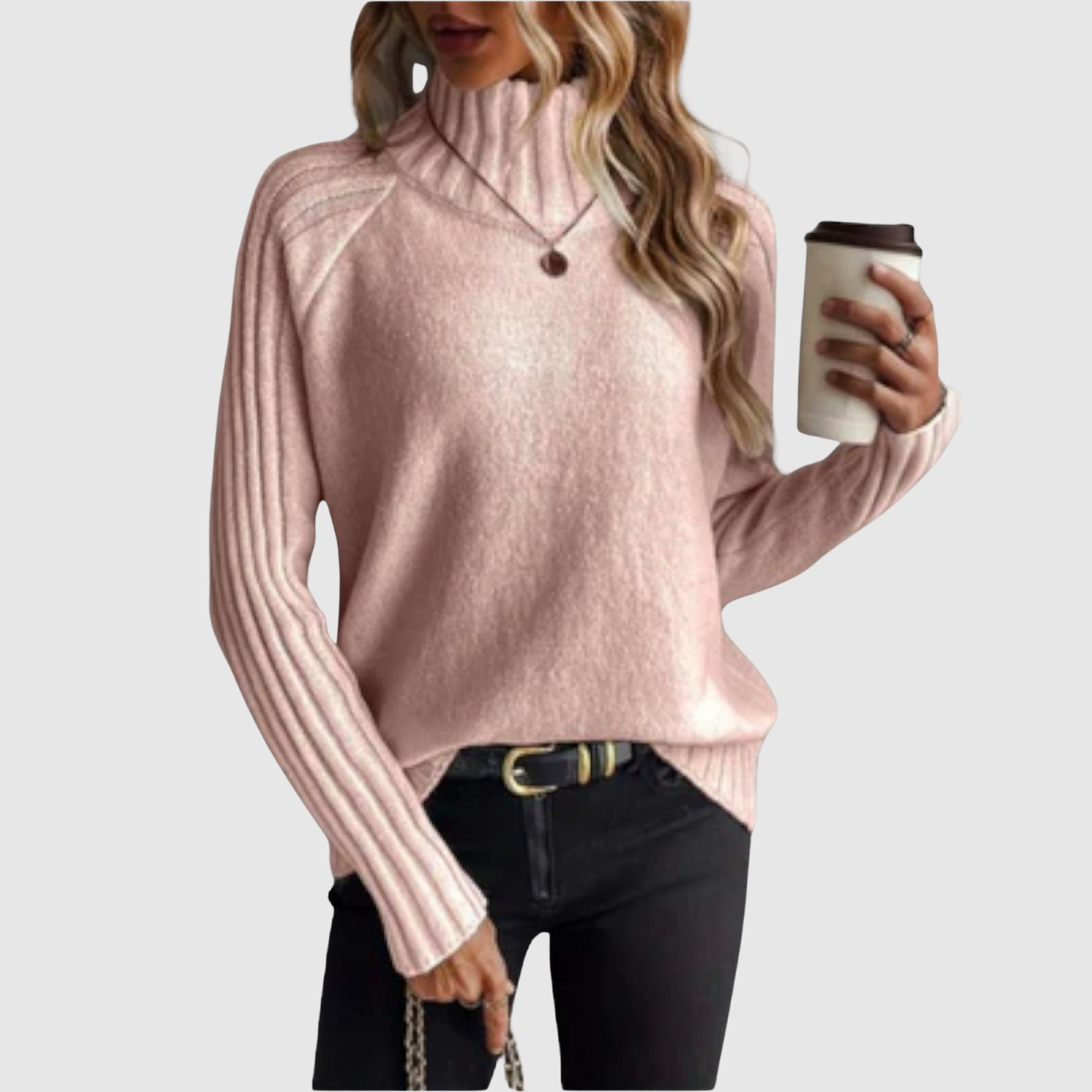 Nora – Klasický svetr s vysokým límcem