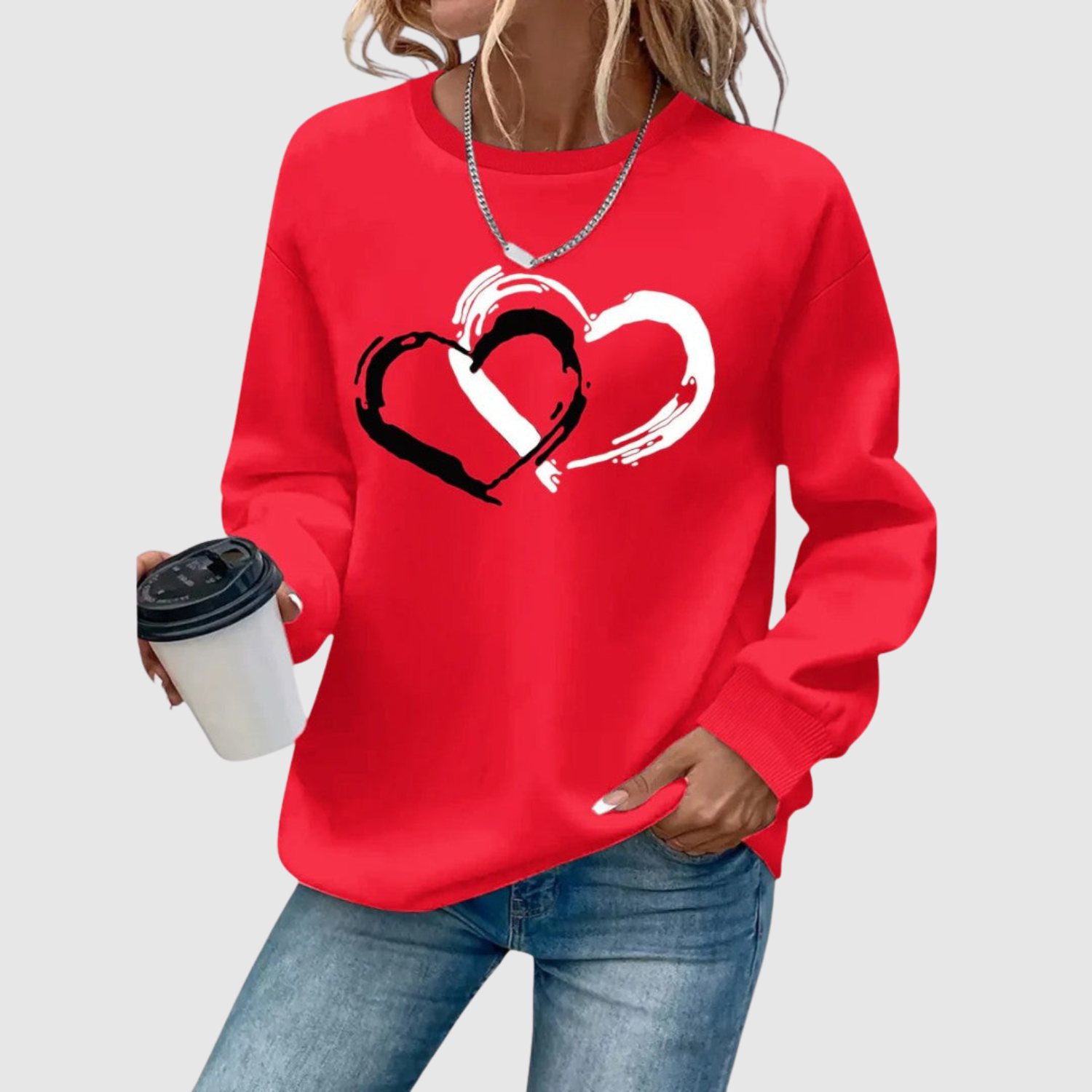 Nina – Mikina s potiskem srdcí