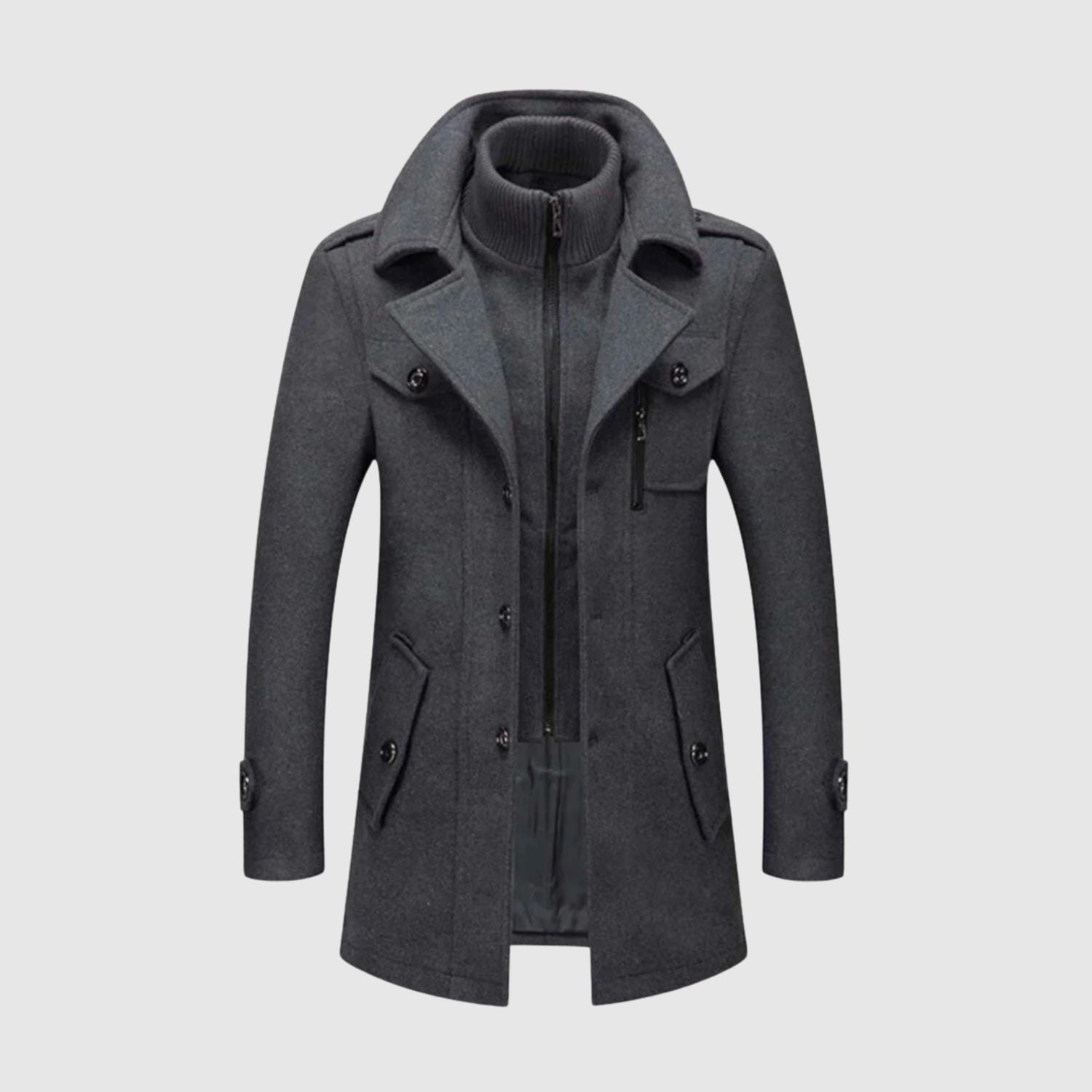 Marek - Moderní vlněný kabát