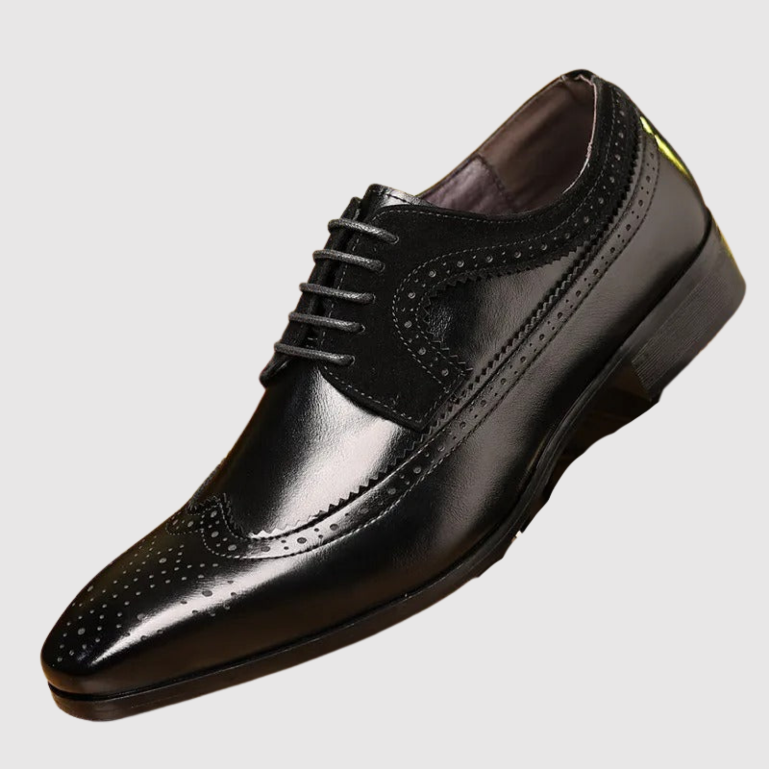 Viktor – Klasické pánské kožené boty s vyšívanými detaily