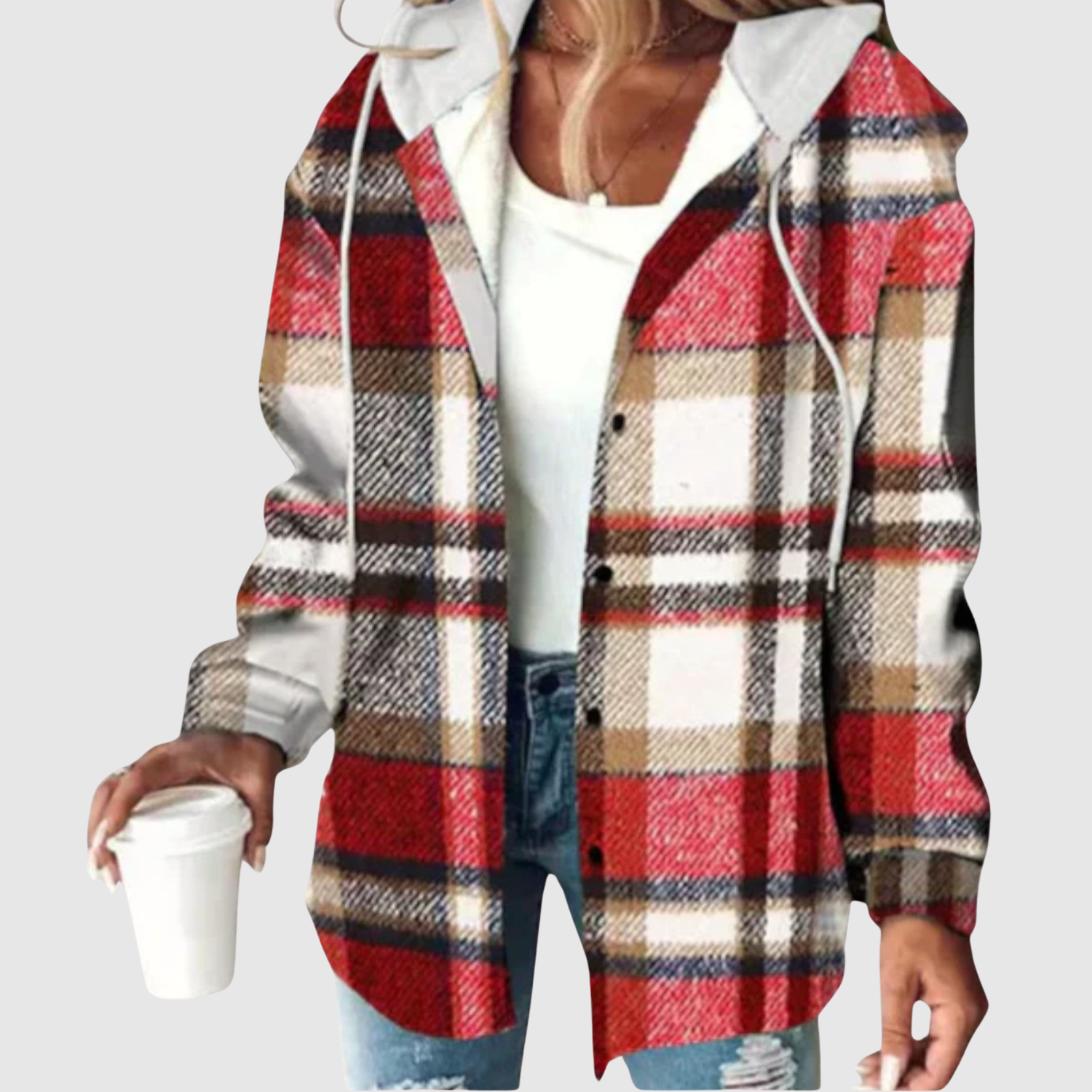 Nina - Moderní dámská košile s kapucí