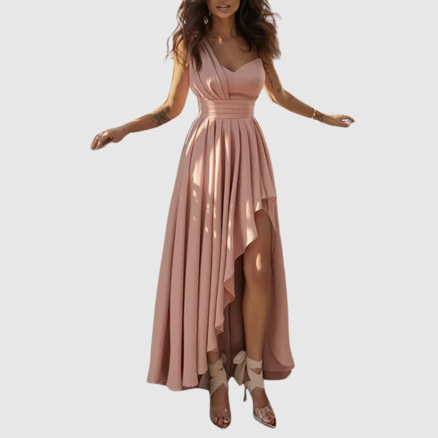 Eliška – Romantická maxi šaty s rozparkem