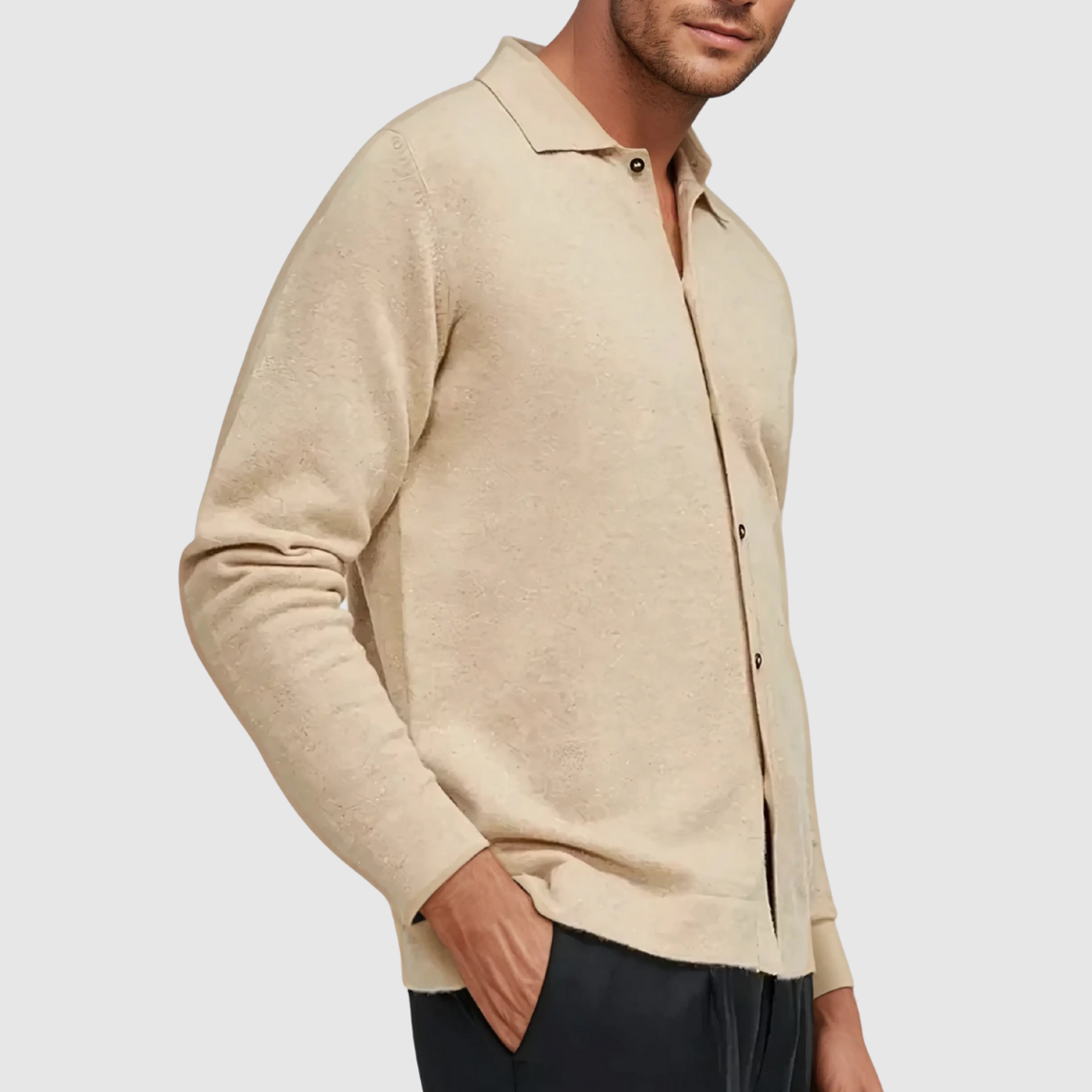 Adrian - Cashwool Košile Béžová