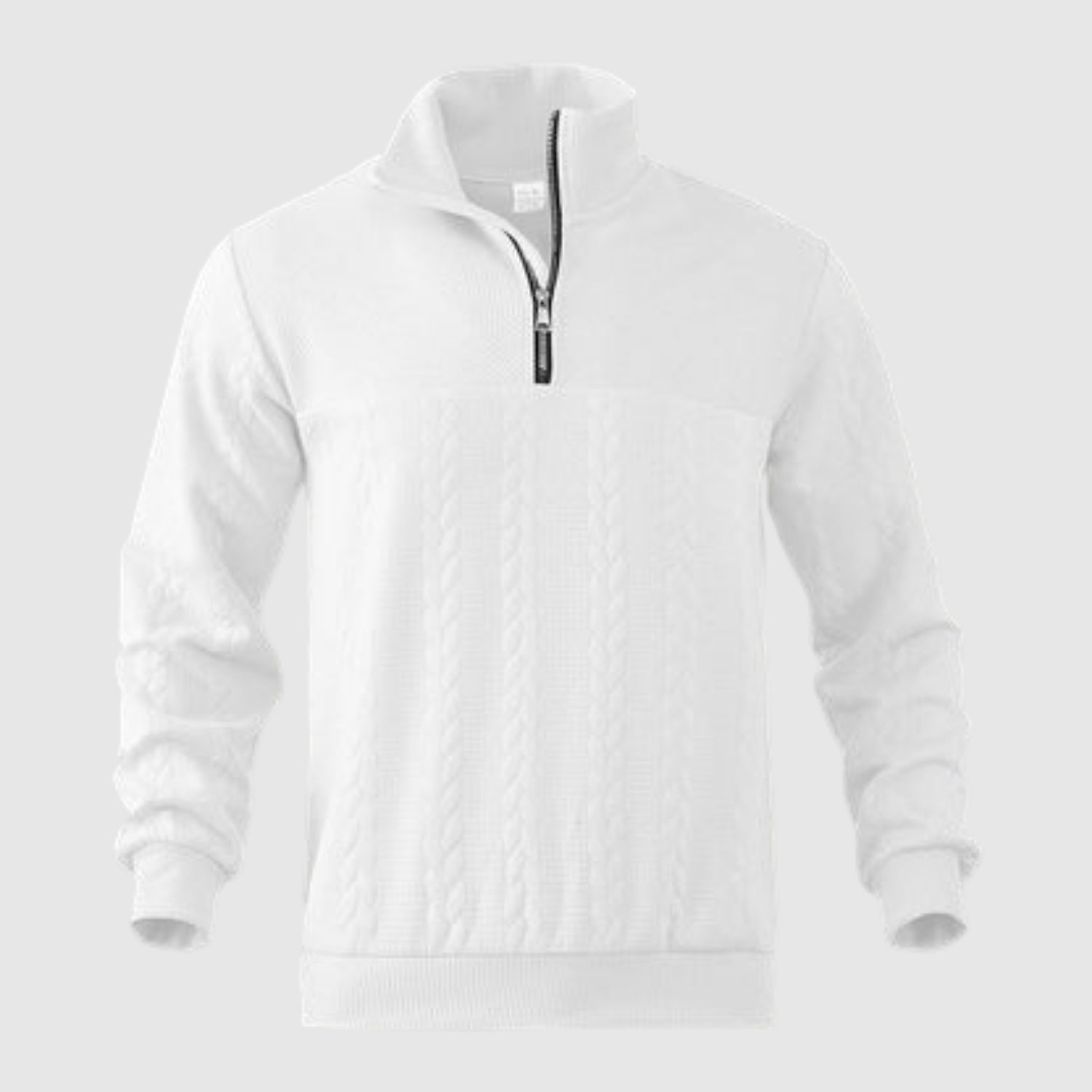 Daniel - Prémiový pletený svetr s čtvrtzipem