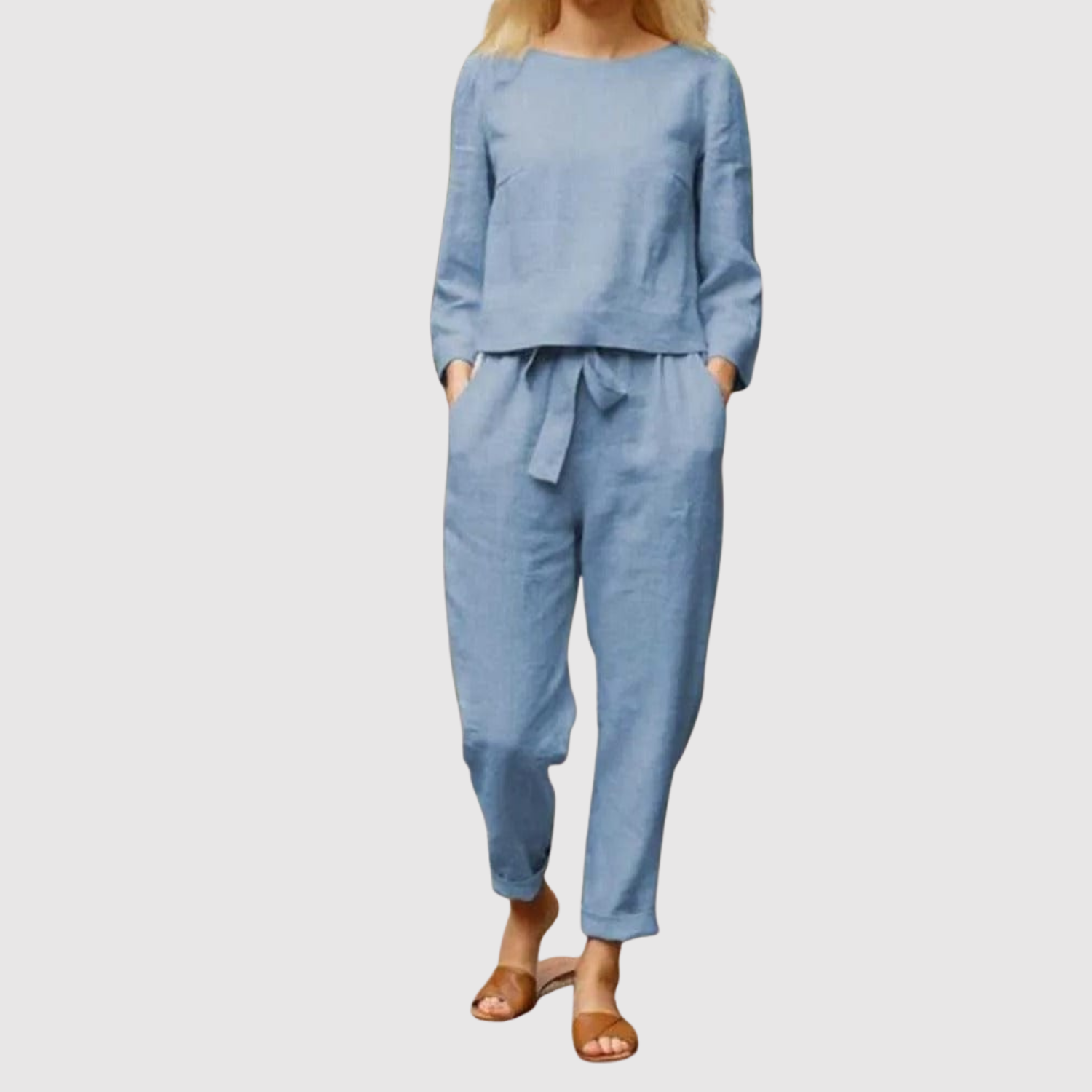 Natálie – Pohodlná souprava s kalhotami a blůzou