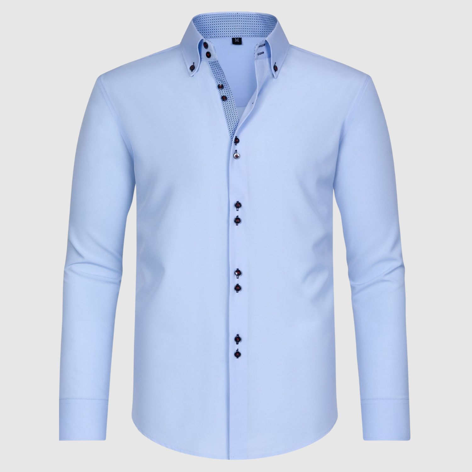 Adrian - Košile s dlouhým rukávem a dvojitými knoflíky