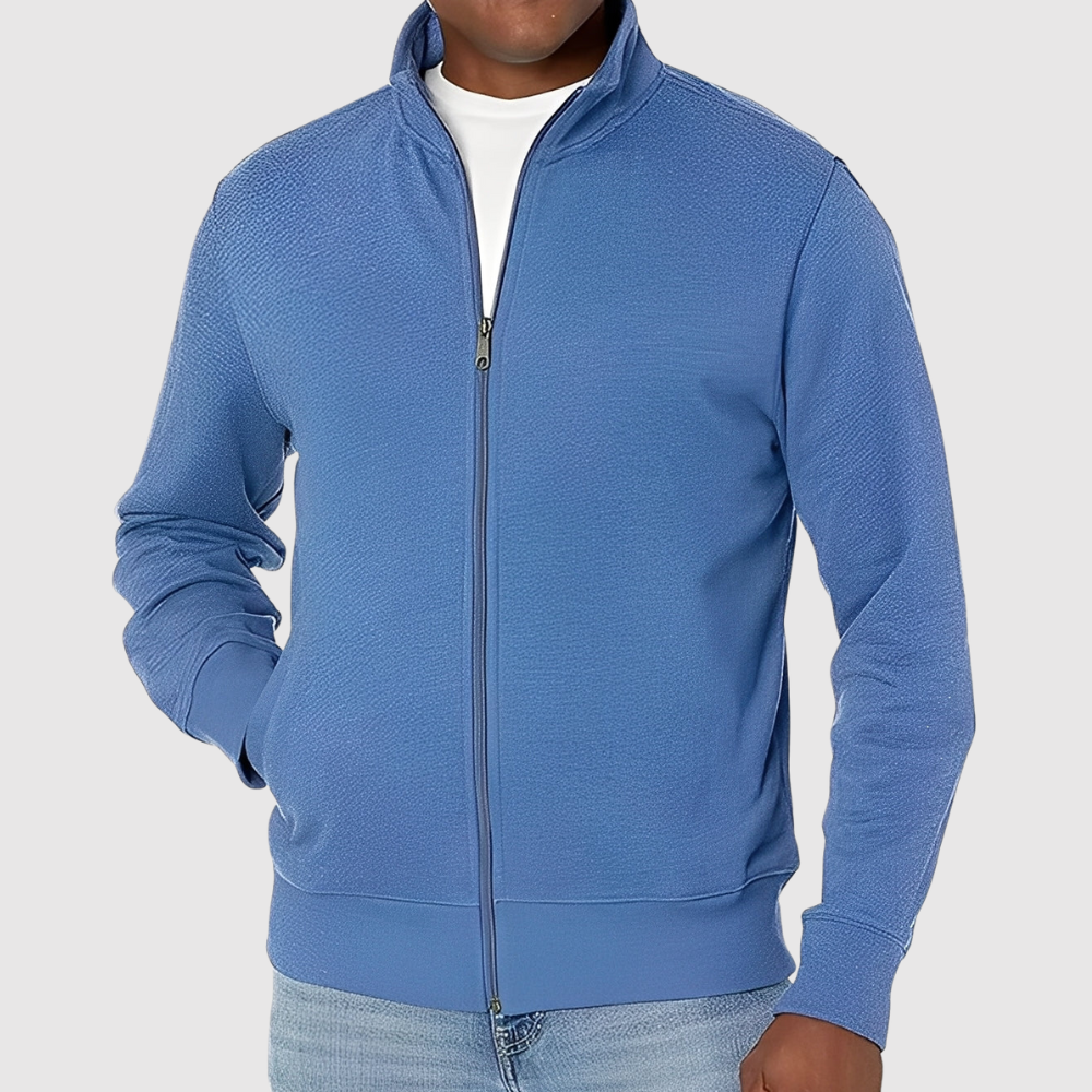 Šimon – Pohodlná pánská košile s dlouhými rukávy a zipem