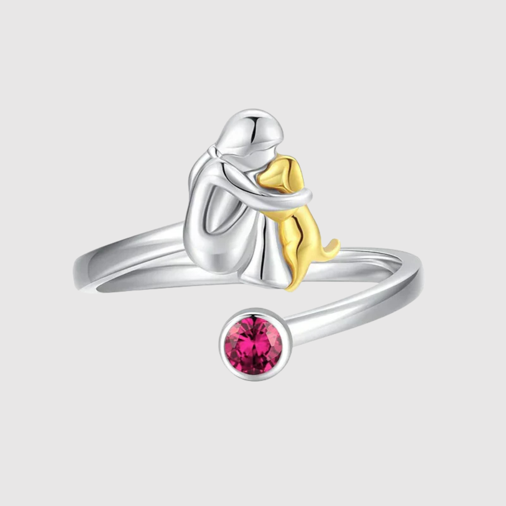 Valérie – Prsten s ikonickým motivem dívky a psa