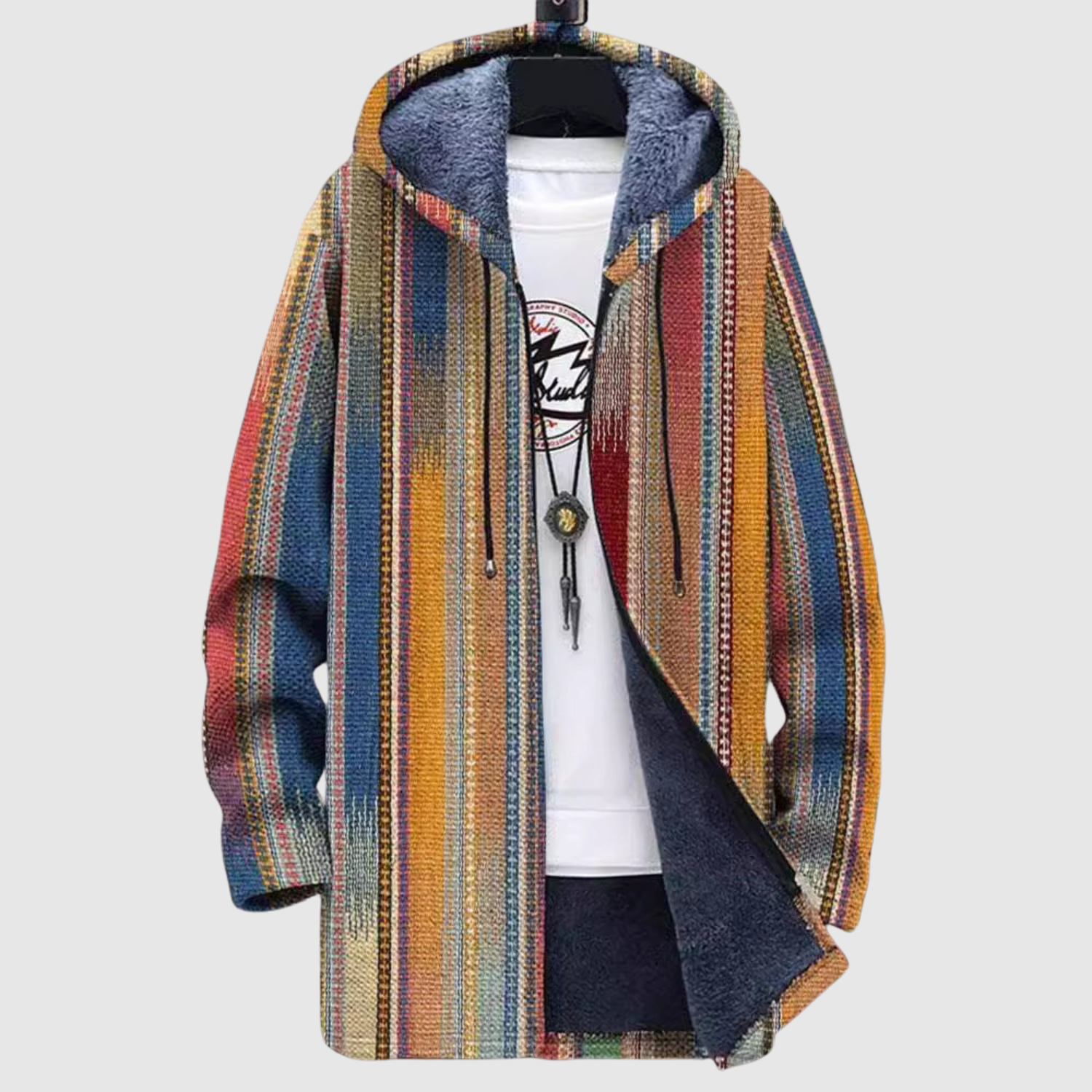 Saša – Mikina s etnickými motivy v teplých barvách