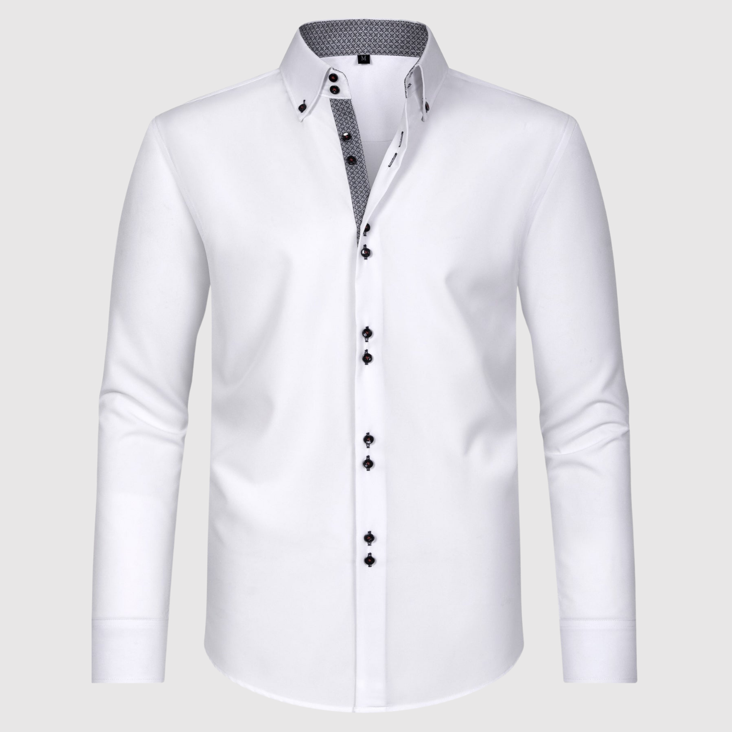 Adrian - Košile s dlouhým rukávem a dvojitými knoflíky
