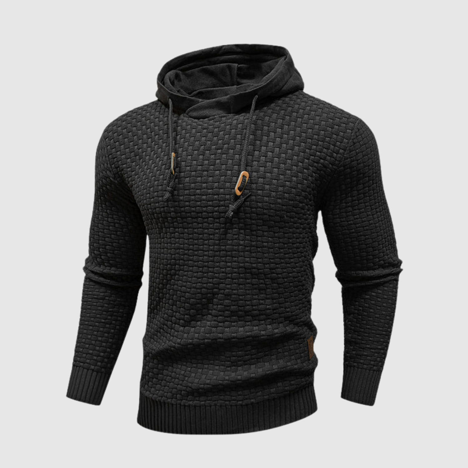 Daniel – Pánský pletený svetr s kapucí a šňůrkami