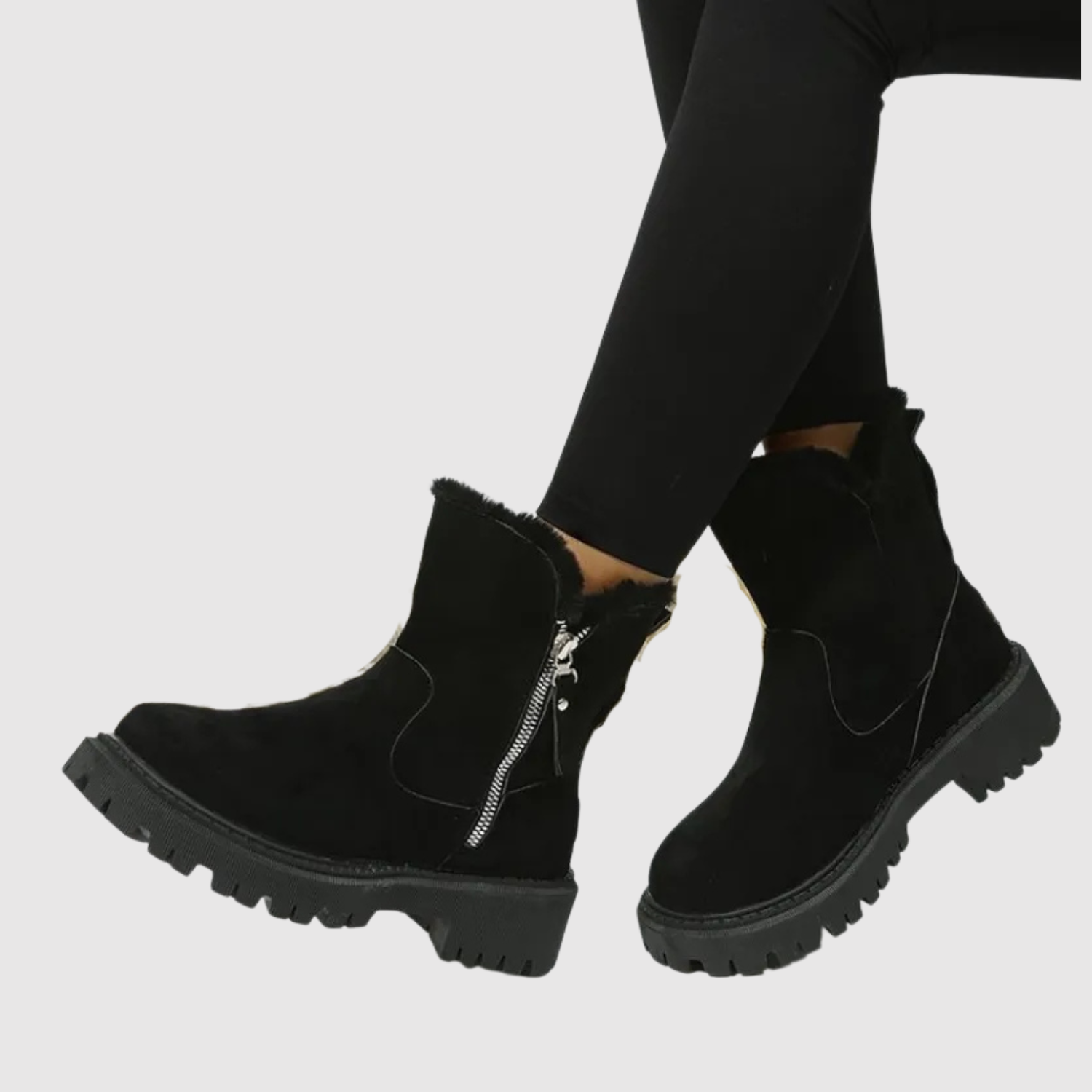 Teodora - Zimní boty s péřovou podšívkou a protiskluzovou podešví