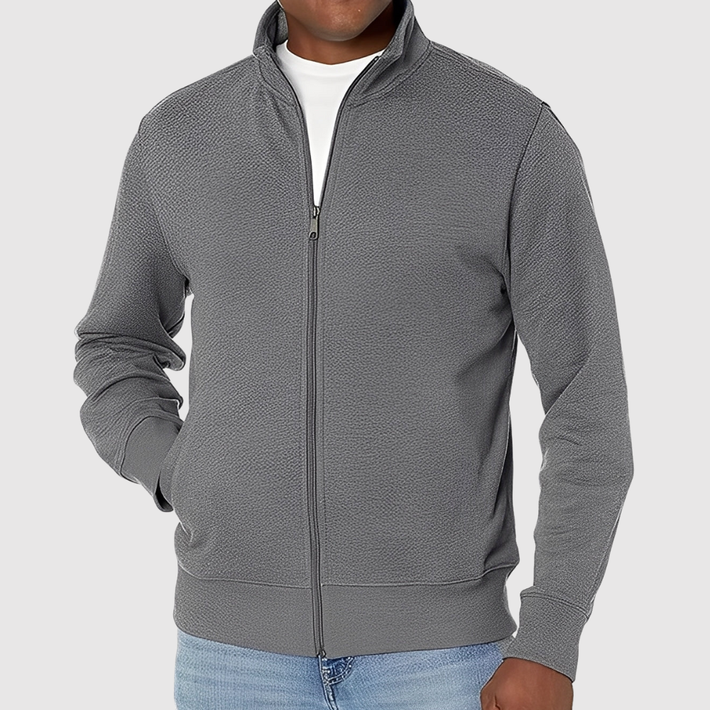 Šimon – Pohodlná pánská košile s dlouhými rukávy a zipem