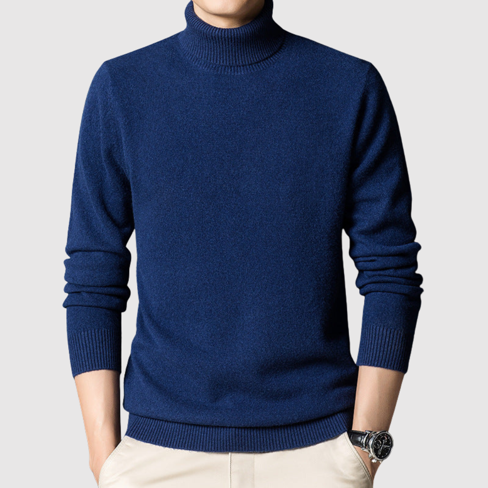 Daniel - Elegantní pánský svetr s vysokým límcem