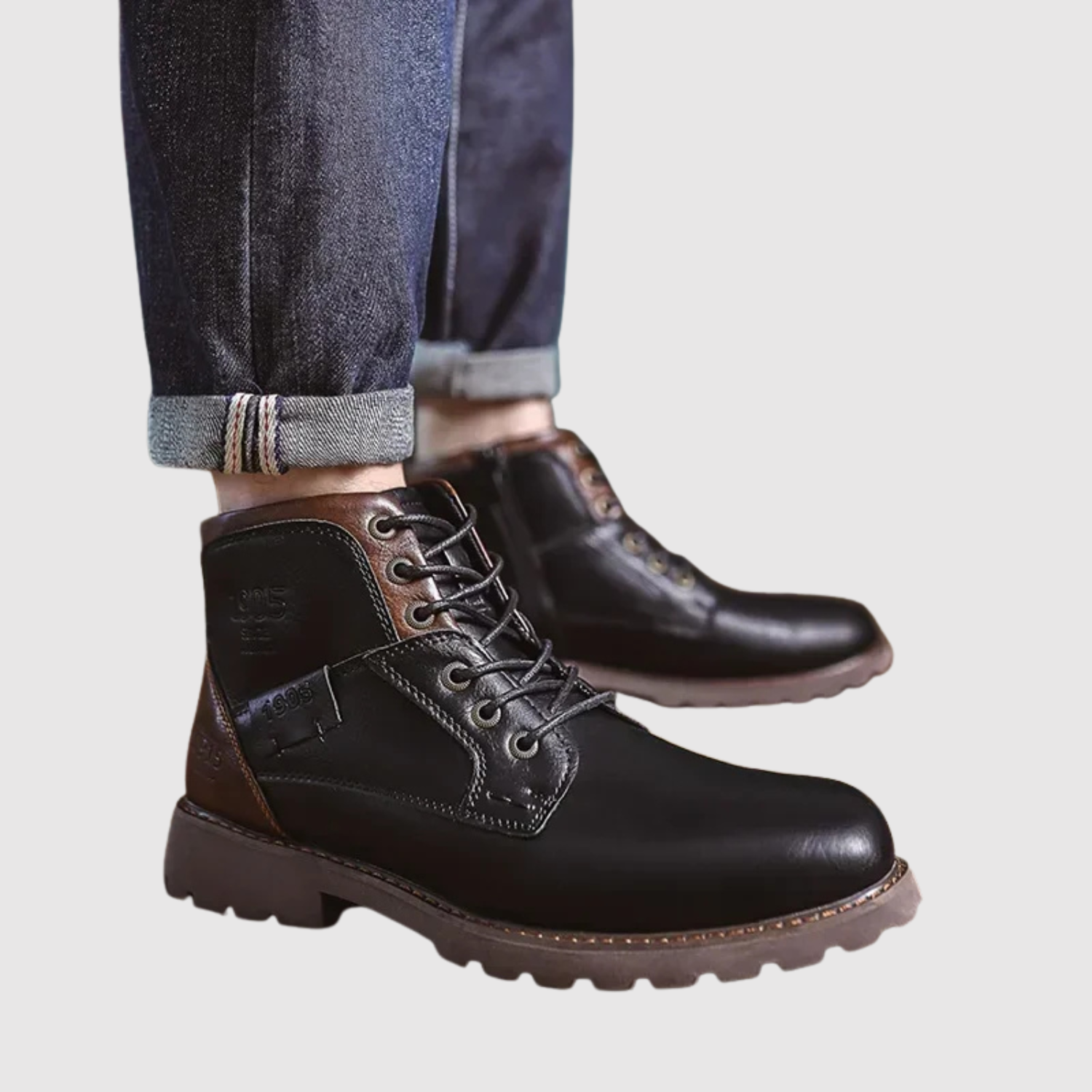 Oskar - Klasické zimní boty s protiskluzovou podrážkou