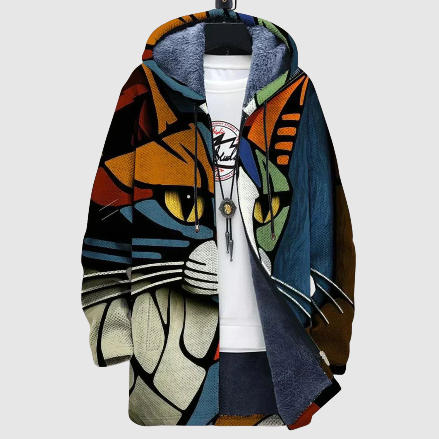 Saša – Mikina s retro motivem a teplými barvami