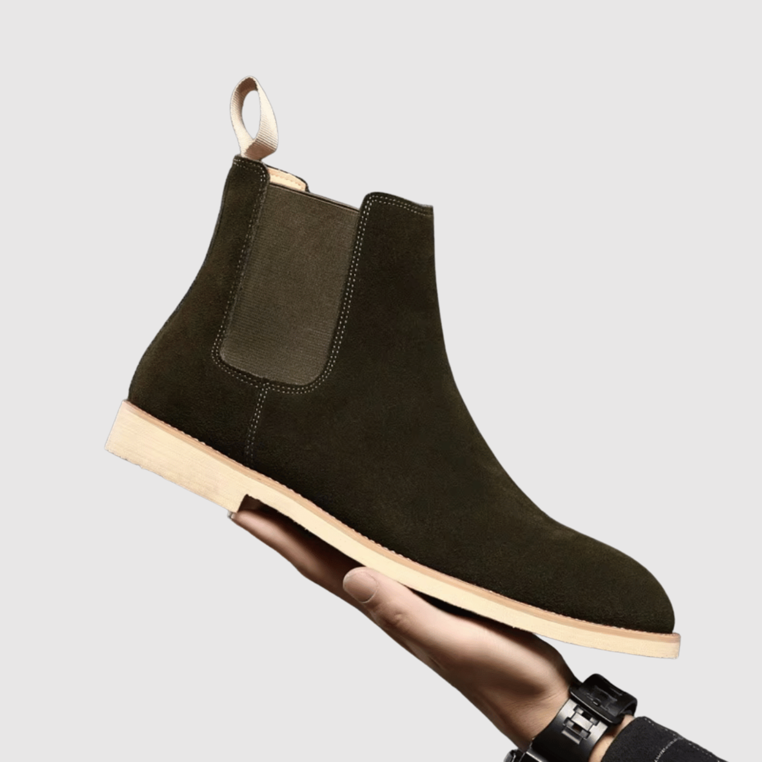 Oskar - Velurové boty s elastickými stranami