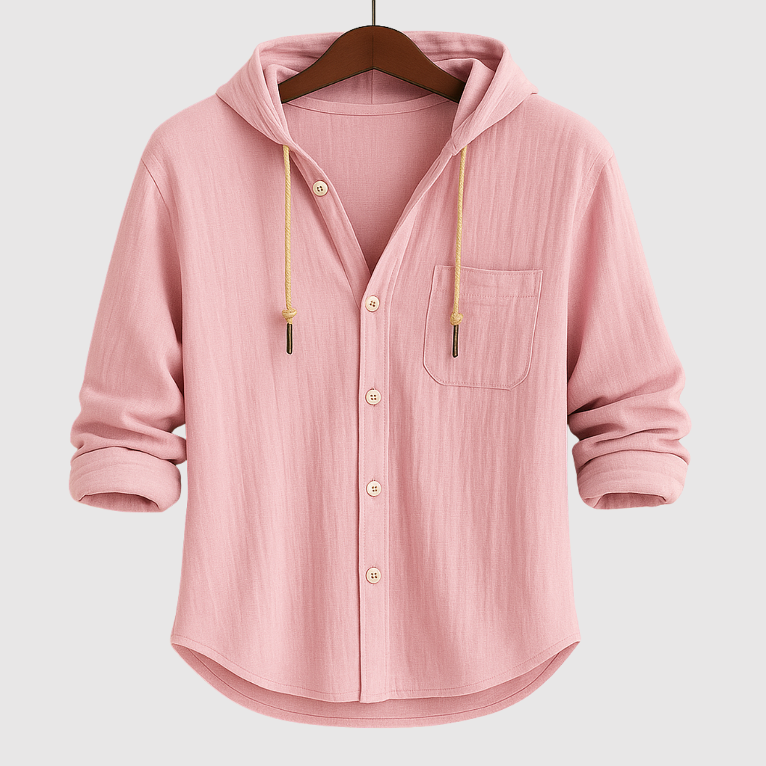 Adrian - Casual pánská košile s kapucí