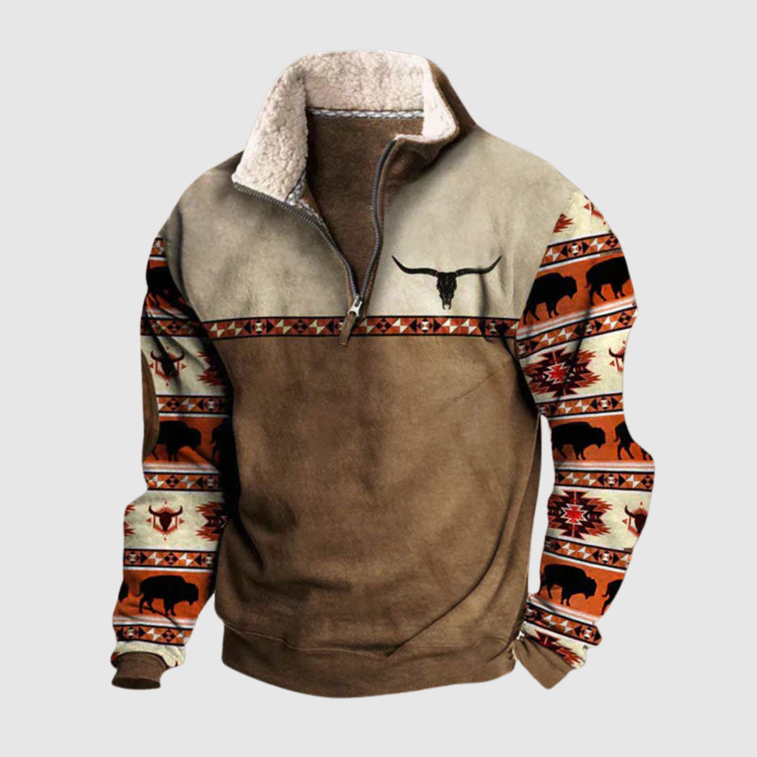 Daniel – Mikina s etnickými motivy a zipem