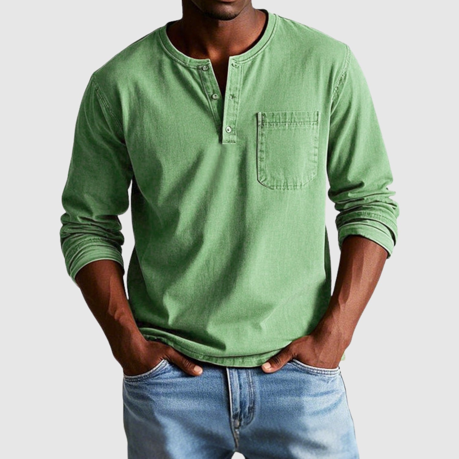 Adrian – Vintage košile s dlouhými rukávy