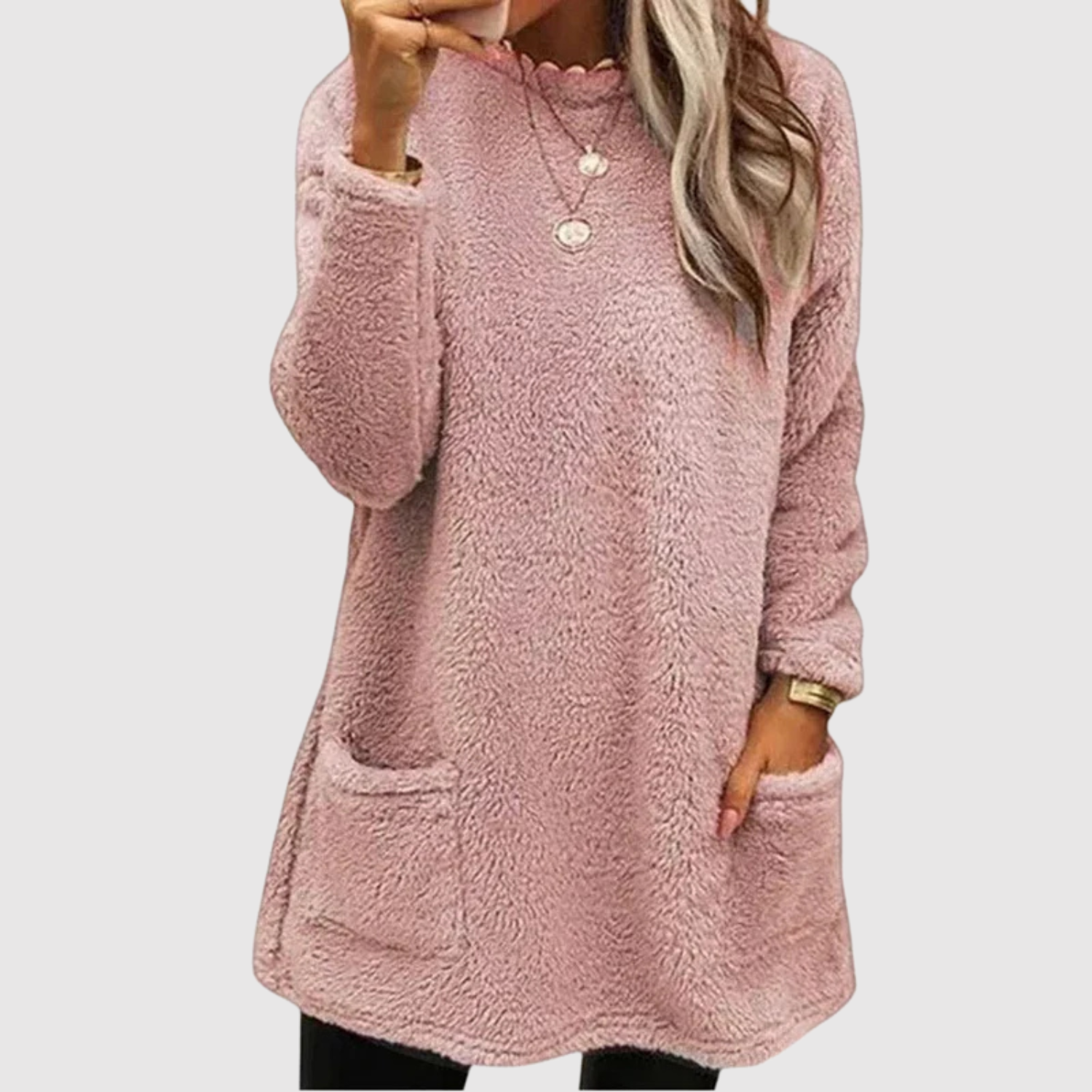 Nora – Dlouhá mikina s měkkým fleece