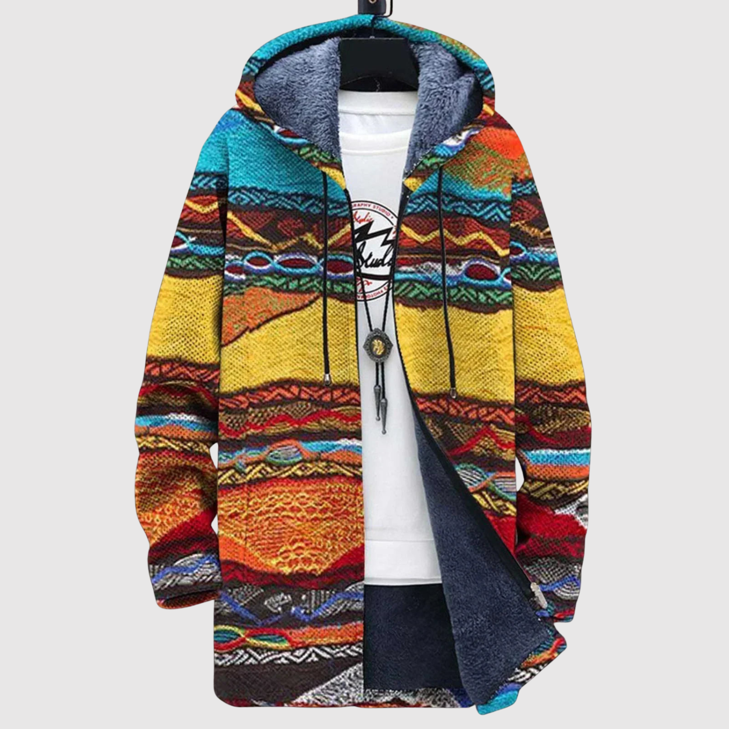 Saša – Mikina s barevnými blokovými vzory