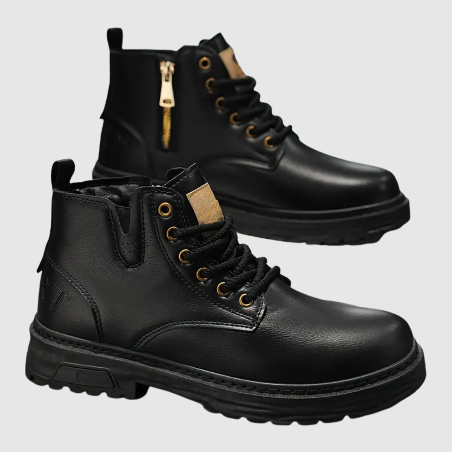 Oskar - Pánské kožené boty s odolnou podrážkou