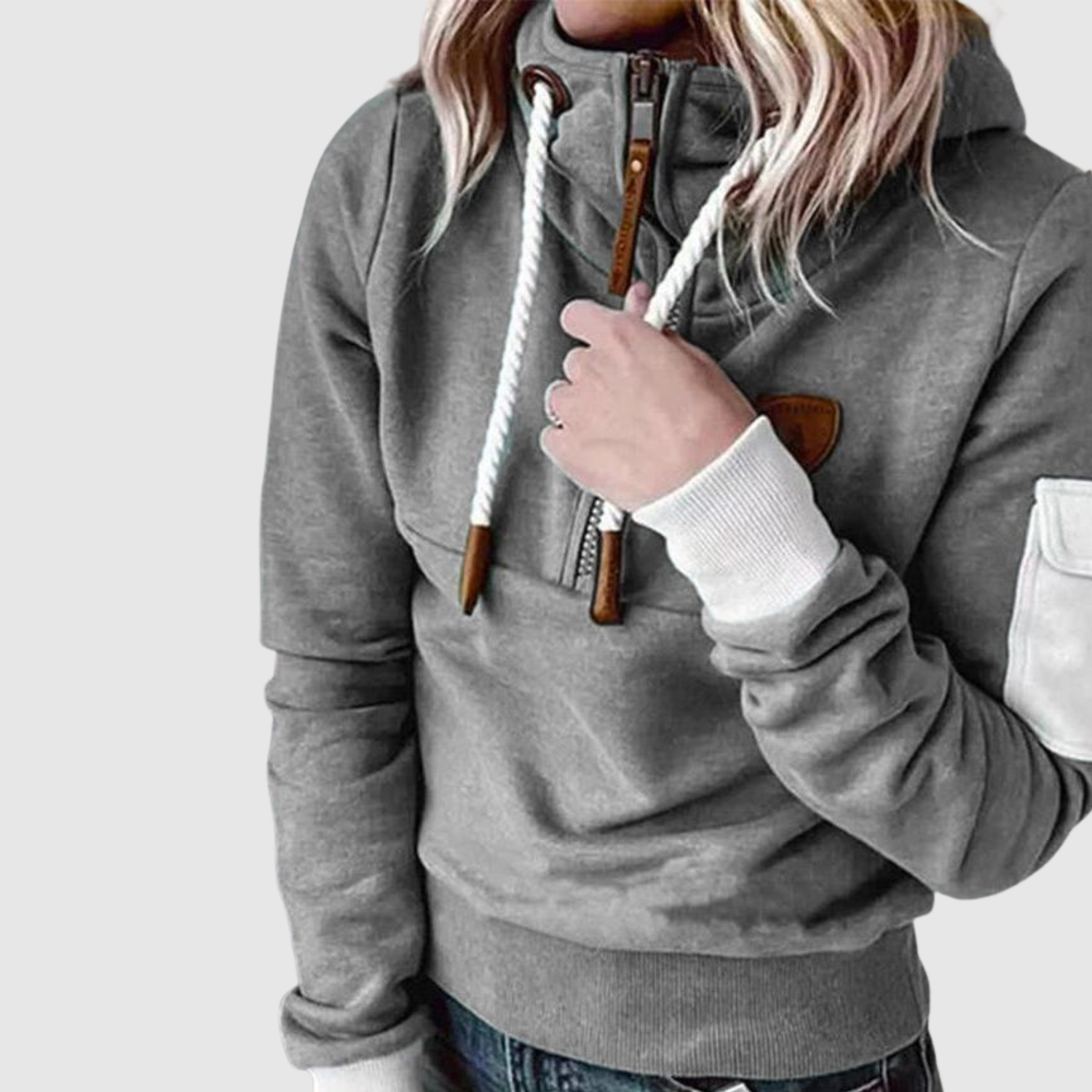 Nina – Pohodlná sportovně-elegantní mikina s kapucí