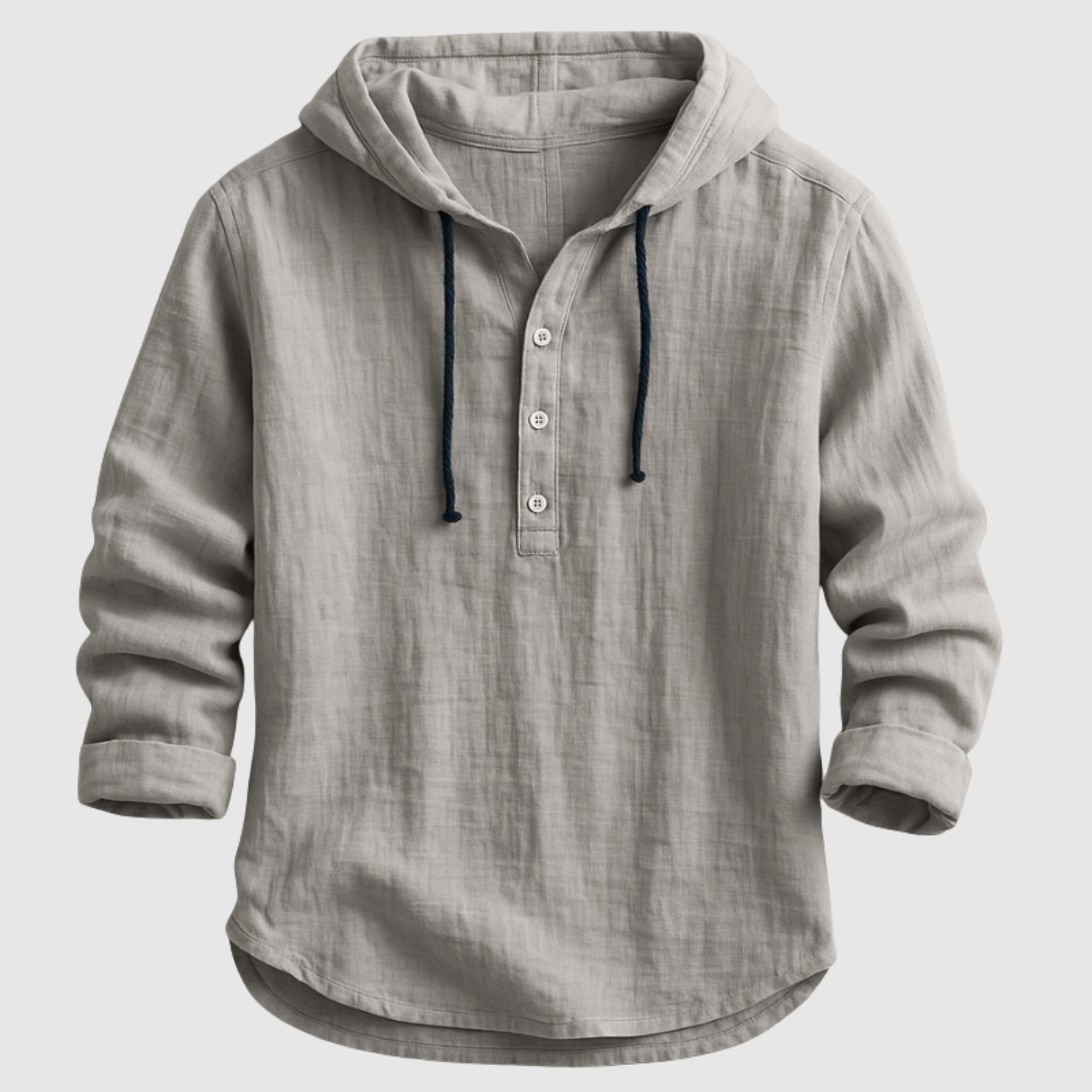 Adrian - Elegantní lněná blůza s kapucí