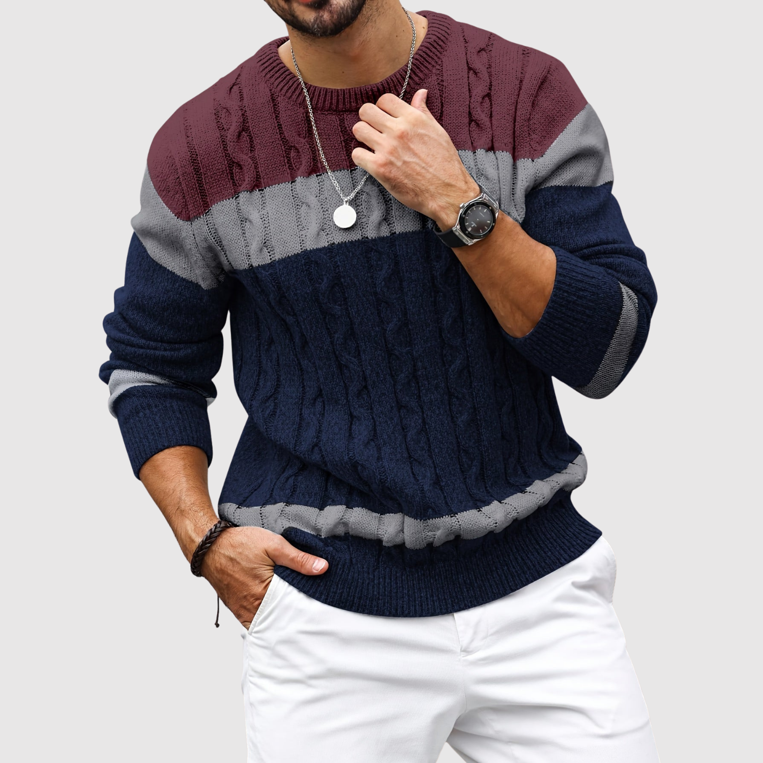 Daniel – Mikina s kontrastními barevnými bloky