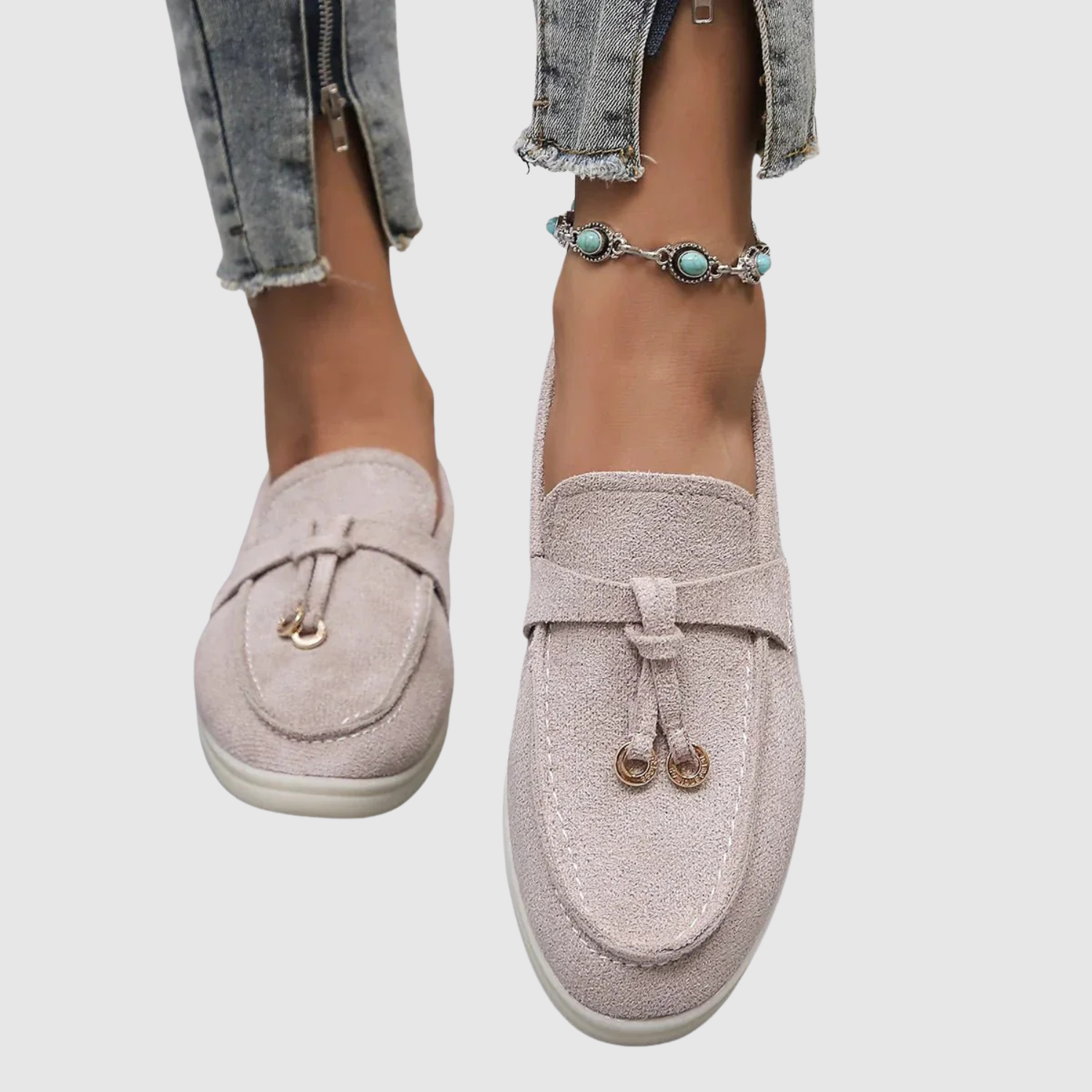 Lara – Pohodlné plátěné loafers s elegantními detaily