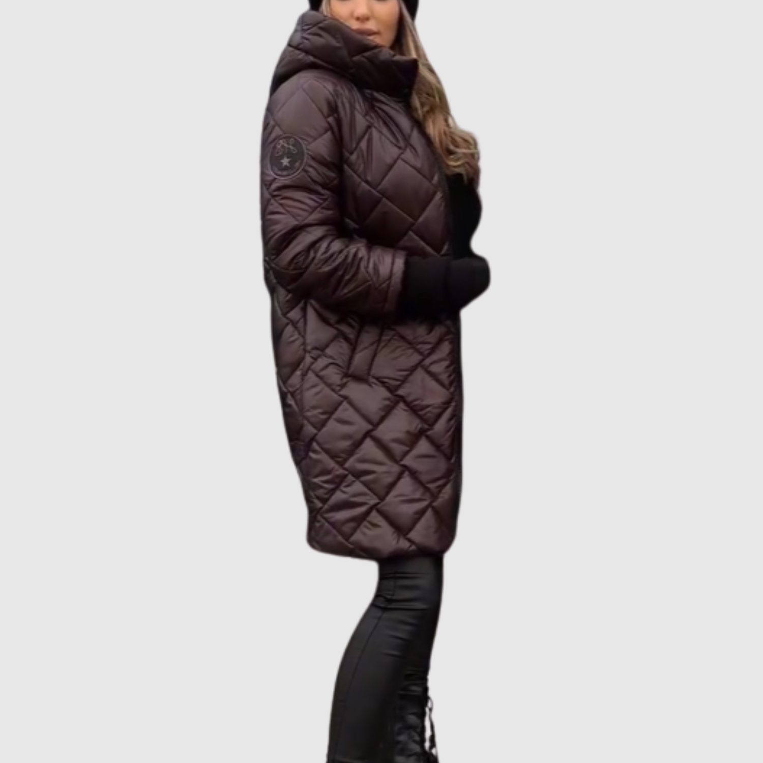 Jelena - Zimní elegantní péřový kabát