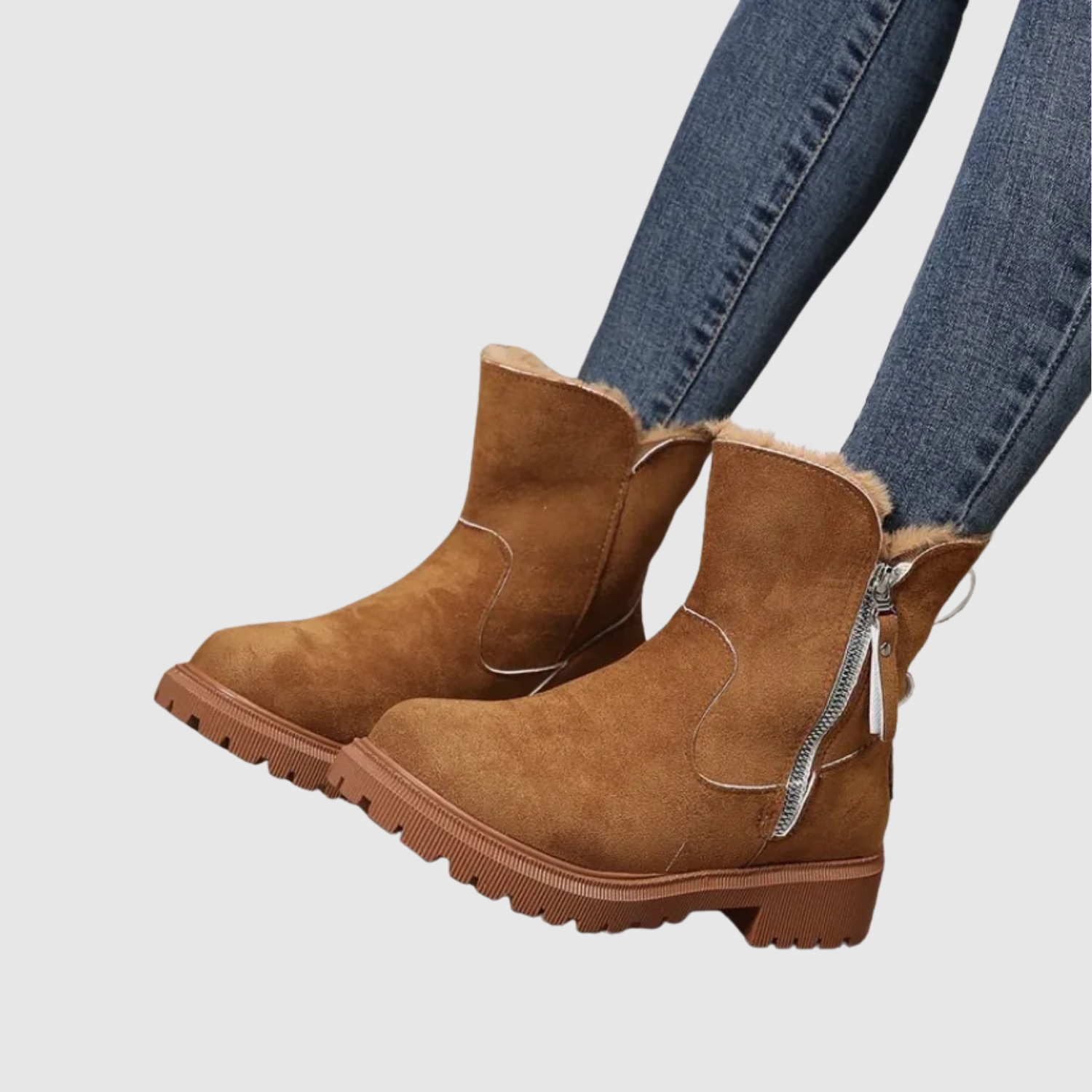 Teodora - Zimní boty s péřovou podšívkou a protiskluzovou podešví