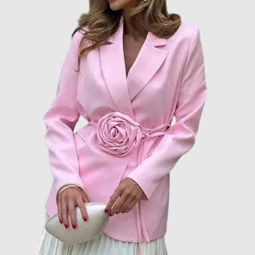 Silvie – Blazer s barevným detailem v pase