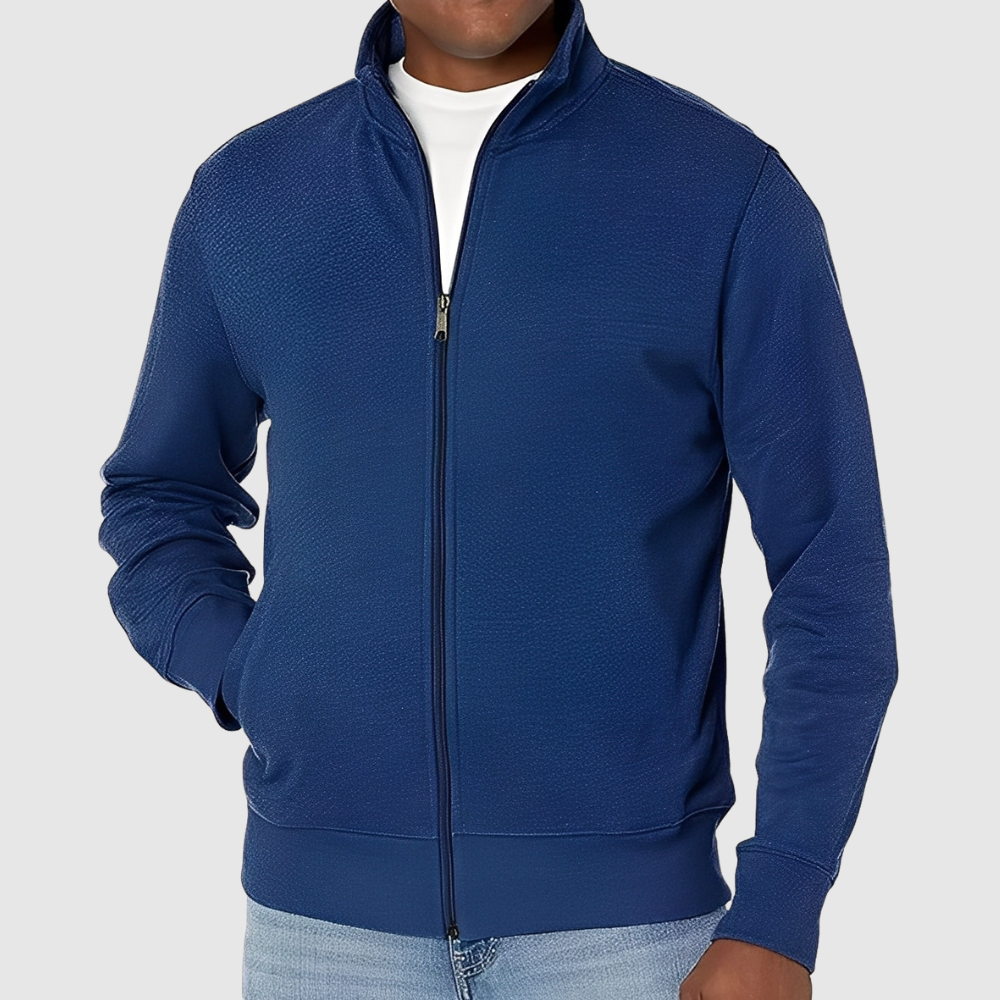 Šimon – Pohodlná pánská košile s dlouhými rukávy a zipem