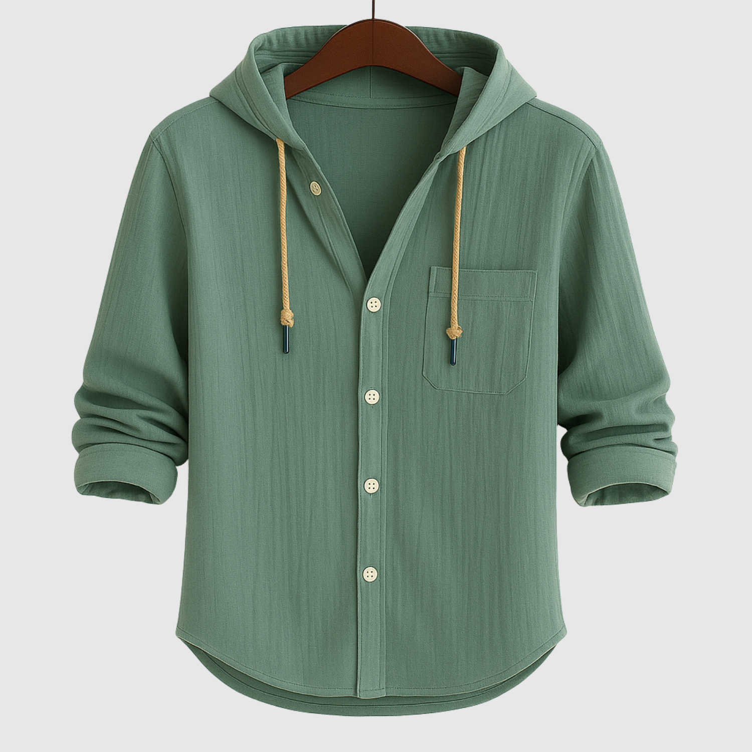 Adrian - Casual pánská košile s kapucí
