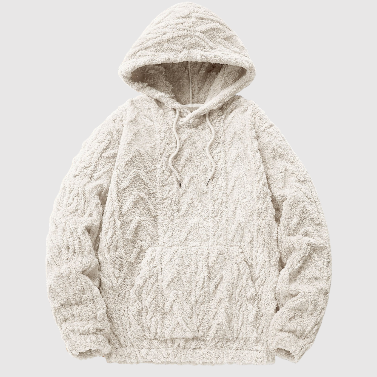 Nina – Měkké Teddy Mikina s kabelovým vzorem