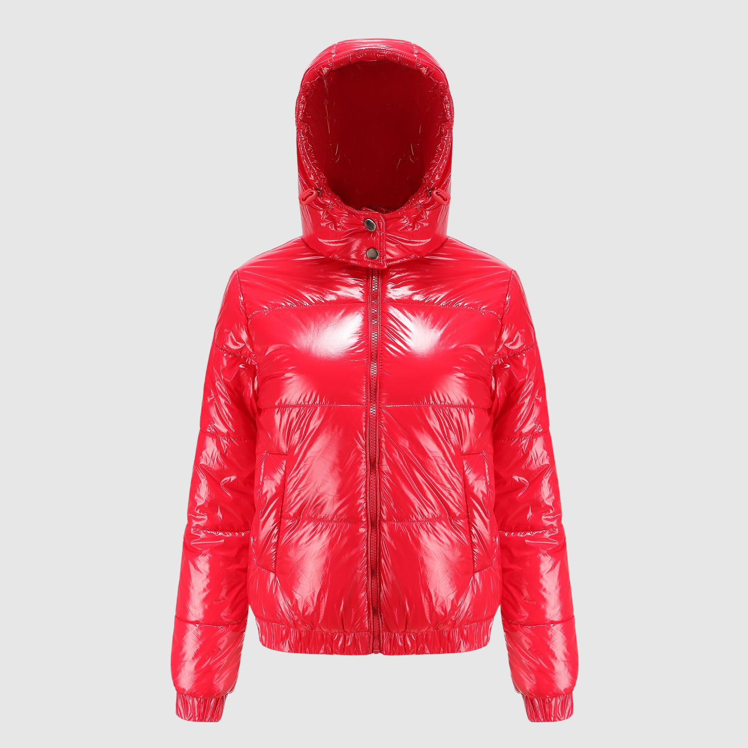 Jelena - Lesklá zimní péřová bunda