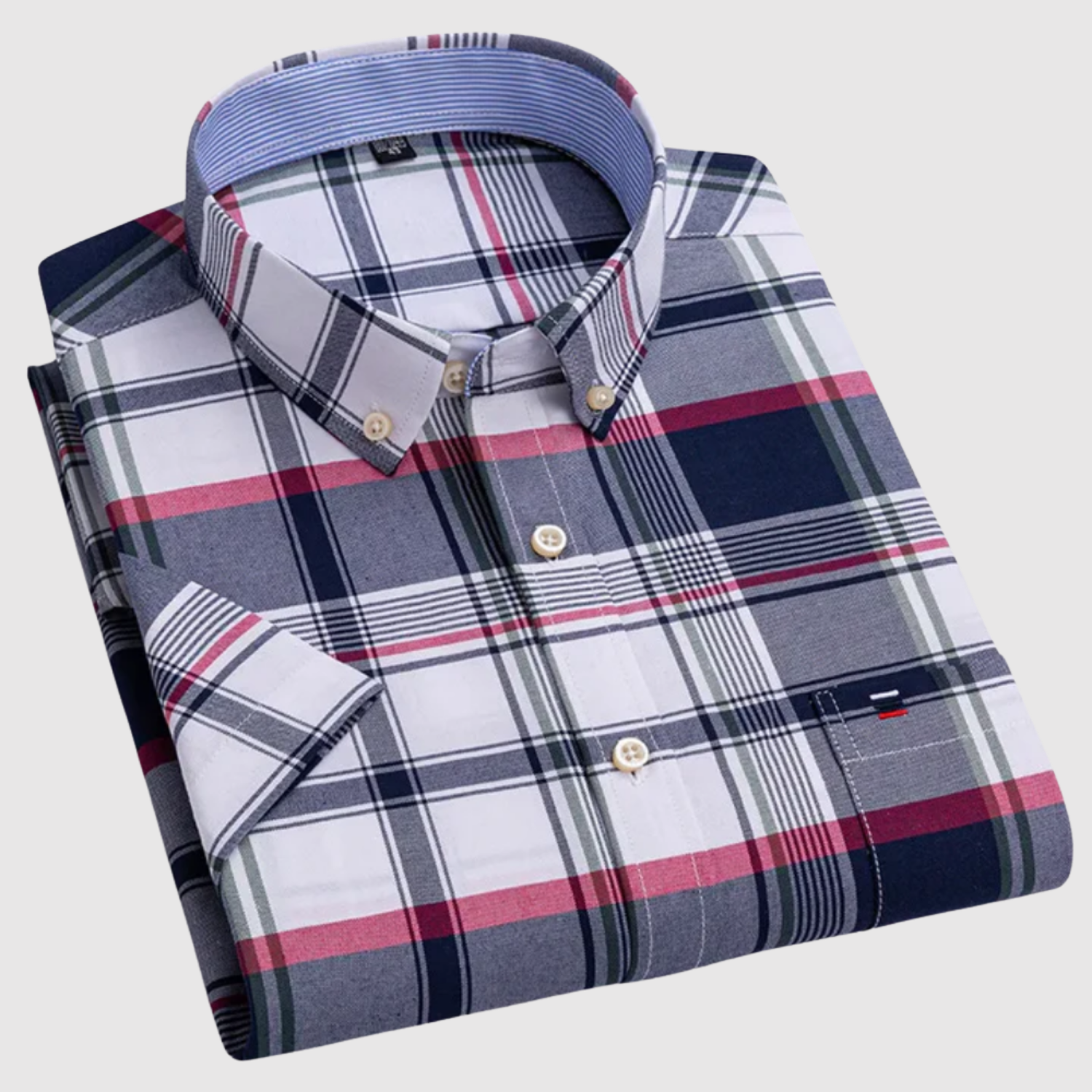 Adrian - Klasická košile s potiskem z bavlny