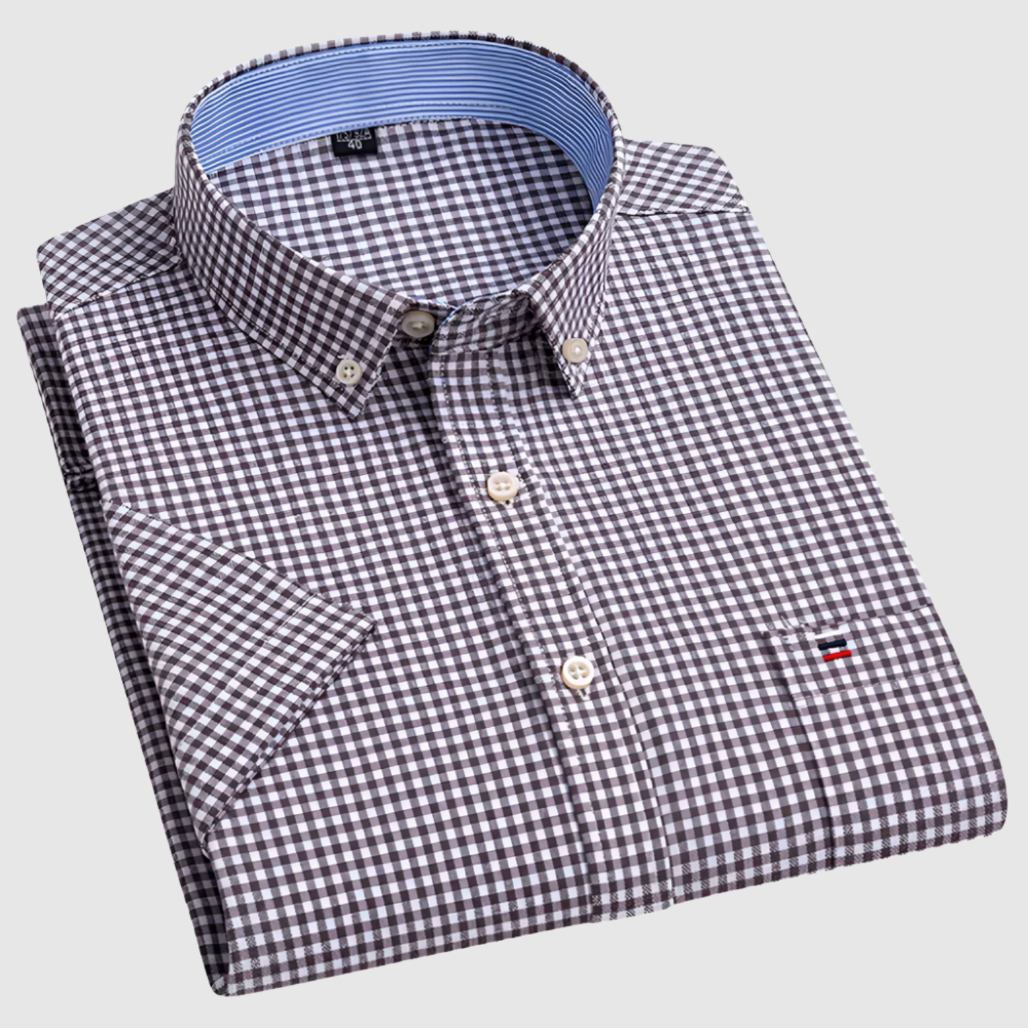 Adrian - Klasická košile s potiskem z bavlny