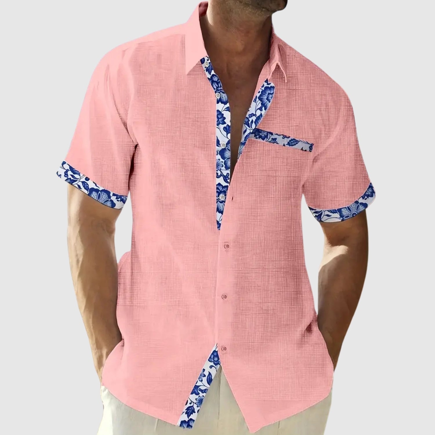 Adrian – Košile s krátkým rukávem s kontrastními detaily