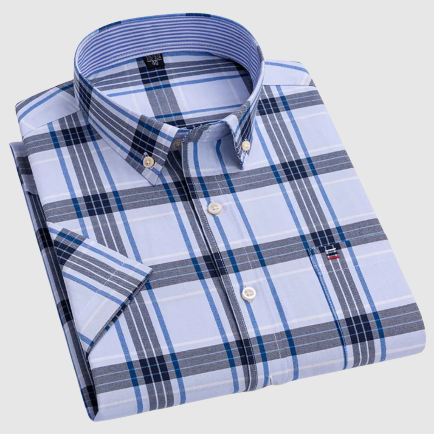 Adrian - Klasická košile s potiskem z bavlny