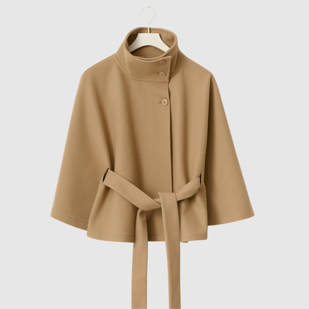 Jelena – Elegantní kabát s kostkovaným vzorem