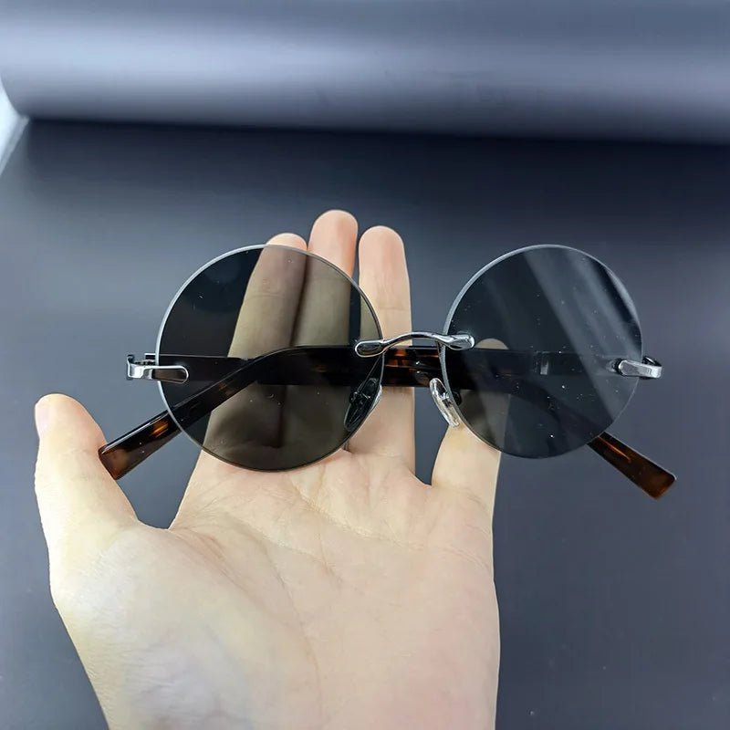 Alex – Kulaté sluneční brýle bez obrouček