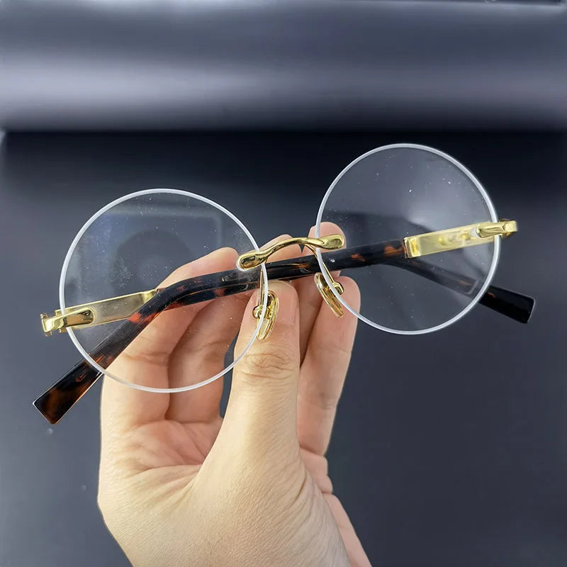 Alex – Kulaté sluneční brýle bez obrouček