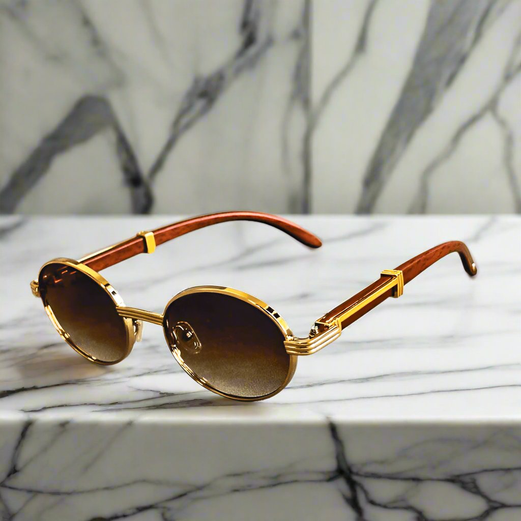 Alex – Kulaté sluneční brýle s vintage akcentem